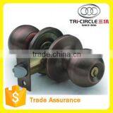 Tri-Circle Three Lever Tubular Knob Office Lock For Entrance Kwikset Schlage 3871AB thumbnail-3
