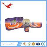 006 FSC material printed disposable tableware for halloween party