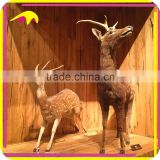 KANO4788 Christmas Decor Life Size Real Animatronic Animal Deer