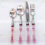 High Quality Plastic Handle Stainless Steel Cutlery Set thumbnail-1