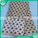 2016 High Quality Embroidery Tulle Lace,french Lace Fabric With Double Color thumbnail-3