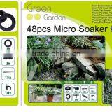 48 Pcs Micro Soaker Garden Irrigation Hose Kit