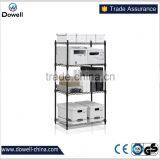 TC4832 Heavy Duty Wire Shelving System, 4-Tier,Black Steel 4-Shelf Shelving Unit 2Black Steel Storage Rack thumbnail-3