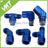 6AN Tee Fitting With Female Swivel on the Run Blue or Black or Silver thumbnail-4