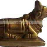 Brass Nandi Cow Sculpture thumbnail-2