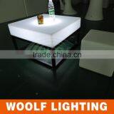 Super Modern Design Hotel Leisure Time LED Colourful Glorious Square Coffee Table Tea Table