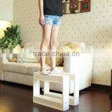 Kitchen Storage Cart Cupboard With Casters,Slide Out Storage Tower, 3 Tiers, thumbnail-4