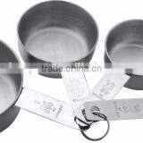 Top Quality 4pcs Stainless Steel Spoon Set Measuring Cup Spoon With Silicon Handle thumbnail-4