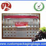Clear Fruit Packaging Bags With Holes , Slider Zipper Grape Bag thumbnail-1