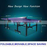 Folding PingPong Tennis Table With Movable Wheels thumbnail-4