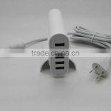 EU Plug 6 Port Wall Home Travel Charger USB Power Adapter Dual Usb Car Charger thumbnail-5
