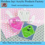 Wholesale Clear Acrylic Plastic Blank Travel Luggage Tag thumbnail-1