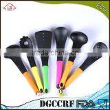 NBRSC High Quality Set of 6 Pieces Colorful Nylon Kitchen Utensils Set Ladle Slotted Strainer Spatula Spoon Solid thumbnail-6