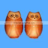 Owl Ceramic Salt and Pepper Shaker for Promotion thumbnail-1