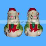 Pig Shape Ceramic Funny Salt and Pepper Shaker Wholesale thumbnail-1