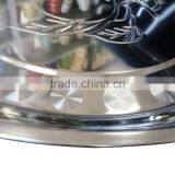 28cm High Quality Stainless Steel Round Serving Tray thumbnail-4