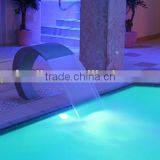 Guangzhou China Stainless Steel Waterfall Swimming Pool Fountain thumbnail-1