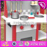 New Design Children Pretend Play Wooden Toy Kitchen Set W10C292 thumbnail-5