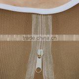 Garden Sand Double Roof Hexagon Patio Gazebo With Netting thumbnail-5