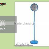 Office Furniture Modern Digital Standing Clock, Metal Vintage Floor Clock