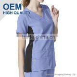 ZX OEM ODM Scrubs Wholesalemedical Scrubs ChinaMedical Wear Hospital Scrub Top 65%Polyester/ 35%Cotton thumbnail-3