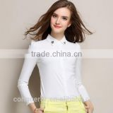 Hot 2015 cotton women shirt slim fit wear WMST09