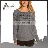 Custom Comfortable Fashion Ladies Long Sleeves Dri FIT Wholesale T Shirts thumbnail-1