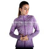 Wholesale Women Gym Fitness Jacket Breathable Outer Sports Wear 2017 thumbnail-5