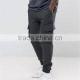 2017 Custom OEM Men Jogger With Woven Cargo Pockets And Taping Fitness Gym Sweatpants thumbnail-3