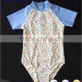 2017 Newest Kids Sun Protective Short Sleeve Rash Guard Swimsuits.