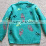 2016 High Quality Cotton Pullover Knitted Pattern Baby Sweater Design for Boys thumbnail-5