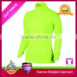 Custom Dry Wick Running Shirts With Zipper Long Sleeve, Ladies Gym Tops thumbnail-4