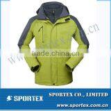 New Men Waterproof Windproof Soft Shell Yollow/ Grey Outdoor Jacket MZ0077 thumbnail-1