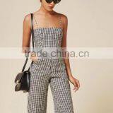 Runwaylover 5447 Sexy Ladies Sexy Plaid Sexy Strap Playsuit thumbnail-1