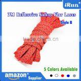 Factory Reflective Flat Shoelace as Train Track Reflective Shoelace - New Arriving Flat Reflective Shoelace - 5 Colors Available thumbnail-2