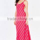 Classic Allover Stripe Print Maxi Dresses for Women thumbnail-2
