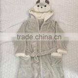 Wholesale Baby Kids Children Animal Hooded Flannel Fleece Bathrobe thumbnail-6