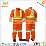 High Visibility Orange CSA Standard Heavy-duty Coverall Wiht 3M Reflective Tape thumbnail-1