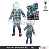 2016 High Quality Plaid Pattern Kid Shirt thumbnail-3