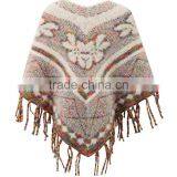 New Fashion Girl Knitting Pullover Poncho Sweater thumbnail-3