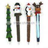 Resin Ballpoint Pen Christmas Tree Snowman Reindeer Ballpoint Pen