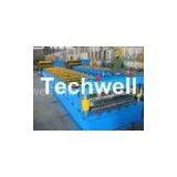 Steel Metal Roof / Roofing Sheet Making Machine For 0.2 - 0.8mm Material