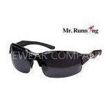 Black Climbing Protective Polarized Sport Sunglasses , UV400 Protection thumbnail-1