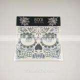 2017 Halloween Decorations Skull Face Sticker Wholesale ECO-friendly Waterproof Temporary Tattoos Sticker for Sale MFJ-0079 thumbnail-3