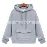 Hot Womens Ladies Plain Hoodie Fleece Sweatshirt Cotton Hooded Coat Pocket Hoody thumbnail-2