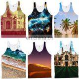 Custom mens stringer tank top bodybuilding sublimation gym tank top