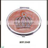 Graceful and Exquisite Ladies Compact Metal Pocket Mirror thumbnail-1