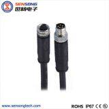 M8 Circular Sensor Connector PVC PUR Molded Cable Female Male