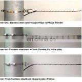 ADSS Fiber Optic Cable Preformed Tension Suspension Clamp With Stainless Belt on Pole