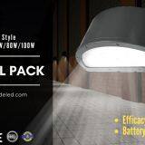 Lightide Round Style Wall-mounted Outdoor LED Security Flood Lights 60 Watts, 140 LPW & 5 Years Warranty thumbnail-2